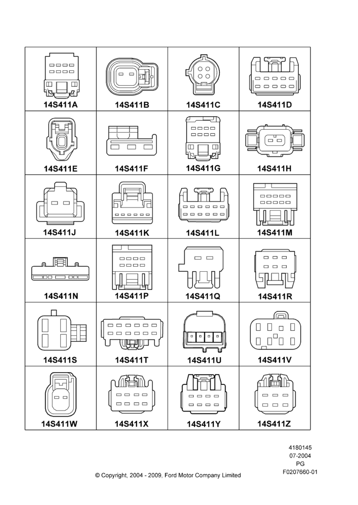 45A - Pigtail Wiring Kits, Page A, Switches; 12/JUL/2004-15/JUN/2009