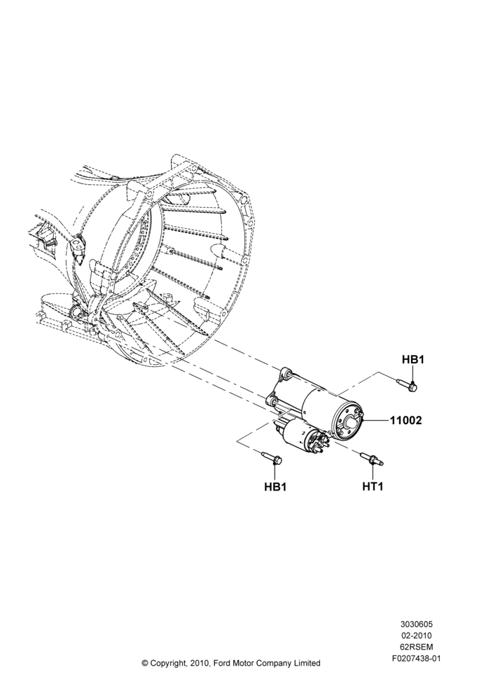 05B - Starter Motor, 6.2L 16V OHC NA V8 Gas; 22/FEB/2010-05/JUL/2016
