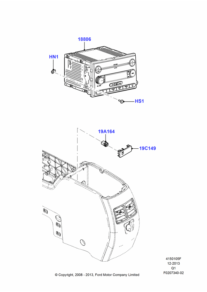 05F - Audio Equipment - Original Fit, Less AM/FM Stereo/6 CD/Nav System, Less Radio Reception Equipment, Less THX Audiophile Sound System; 18/SEP/2008-12/JUL/2010