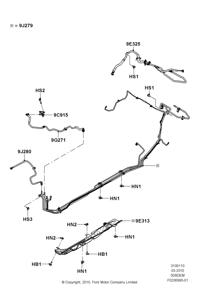 10A - Fuel Lines, MOD 5.0L-4V DOHC SEFI NA; 22/MAR/2010-27/JUN/2014