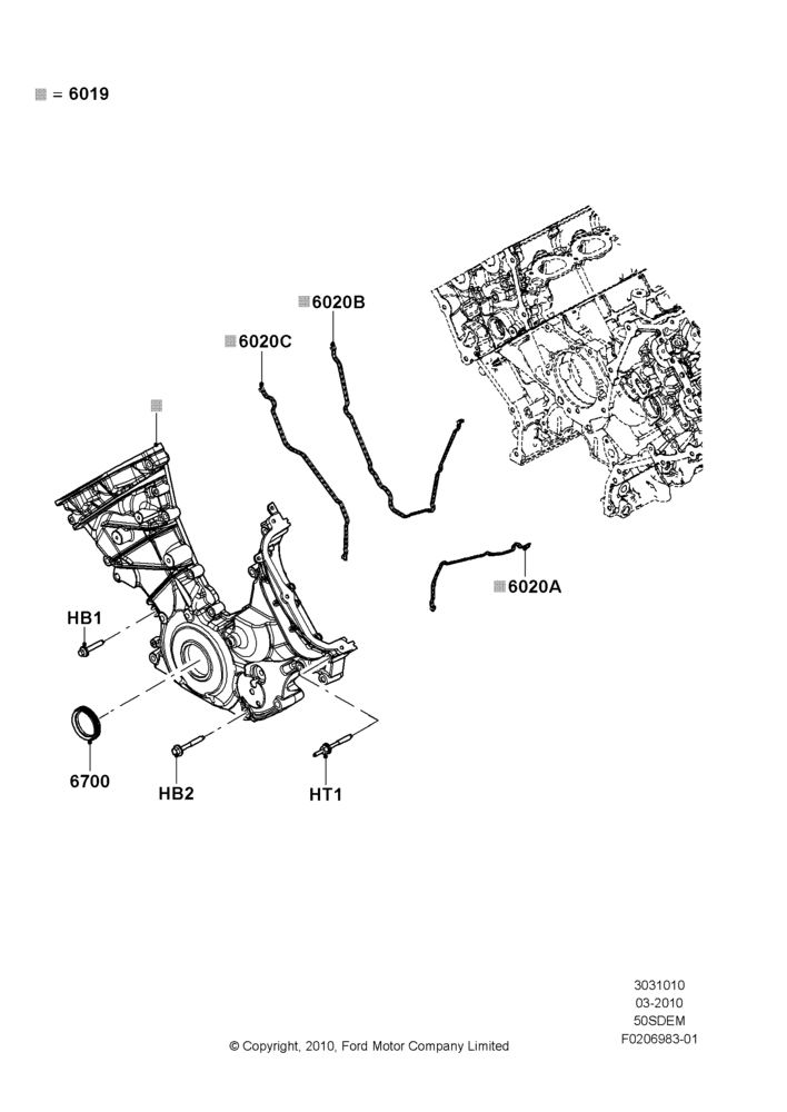 Timing Gear Covers, MOD 5.0L-4V DOHC SEFI NA