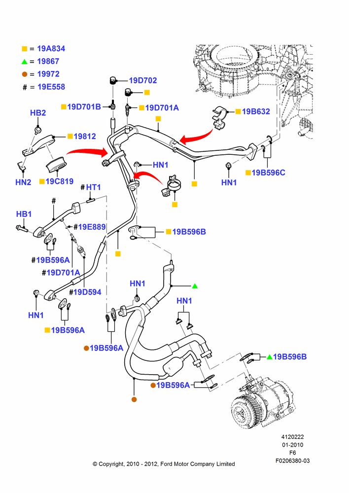 22G - Air Conditioning System, All 4.6L Engine, 5.4L 3V V8; 01/FEB/2010-03/NOV/2010
