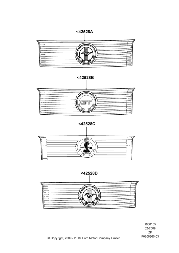 05XA - Name Plates, Accessory; 26/FEB/2009-27/JUN/2014