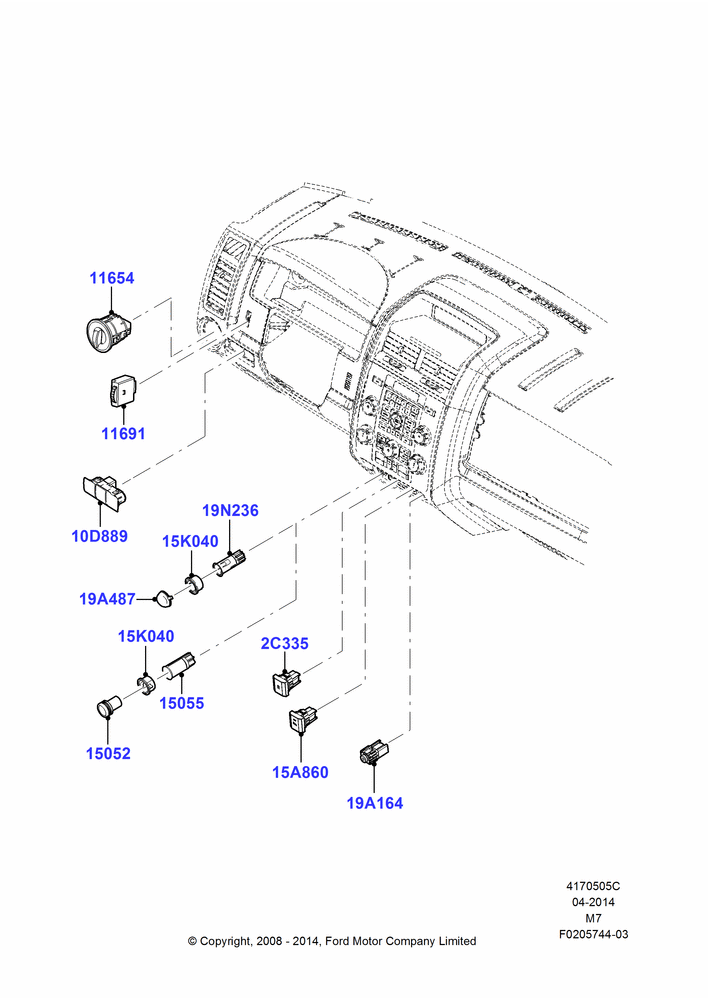 05C - Instrument Panel Related Parts; 23/JUN/2008-29/APR/2012