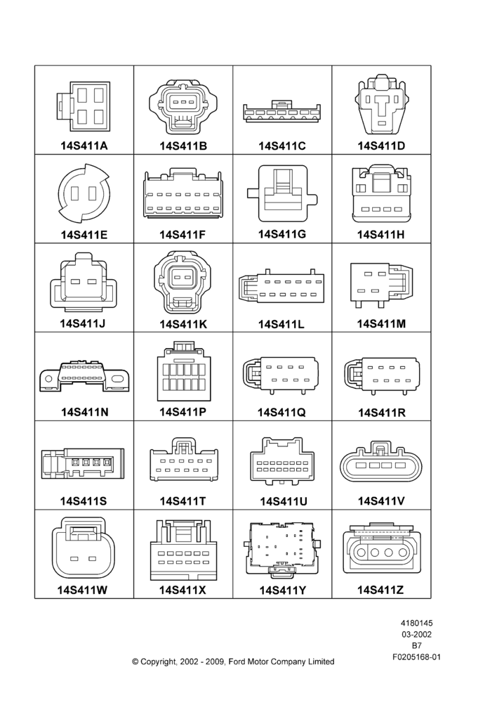 45GA - Pigtail Wiring Kits, Miscellaneous, Page A; 18/MAR/2002-29/JUN/2009