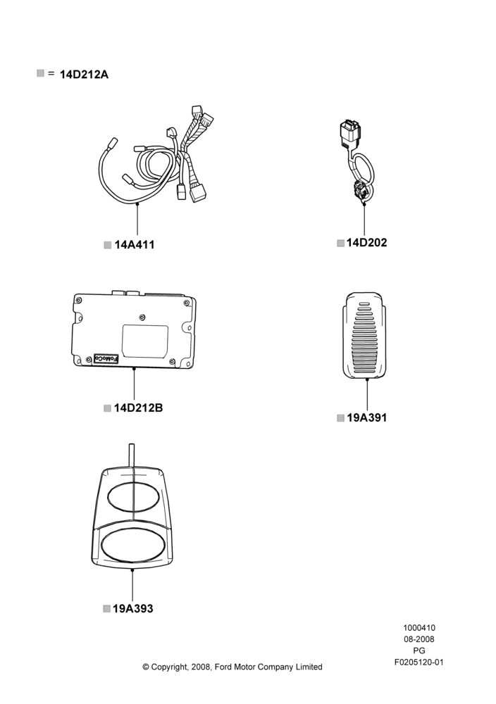 10D - Audio Equipment - Accessory, Base, SE Version, SEL Version, All Radios Less Navigation, Accessory Protocol Interface Module (Sync Module); 13/AUG/2008-30/MAR/2009