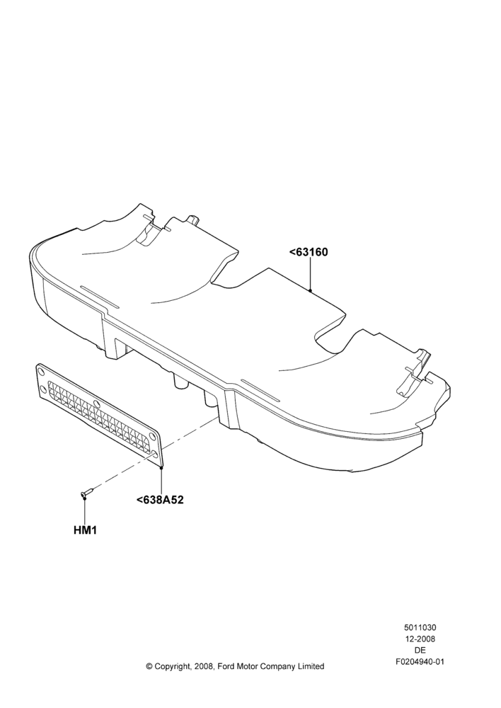 30 - Rear Seat Base, 2.5L 4v PFI I4 Gas/Electric; 04/FEB/2009-29/JUL/2012