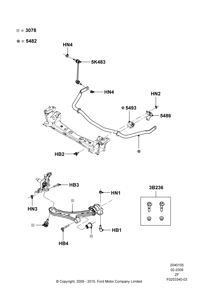 Front Susp.Arms/Stabilizer/X-Member, Control Arms and Stabilizer
