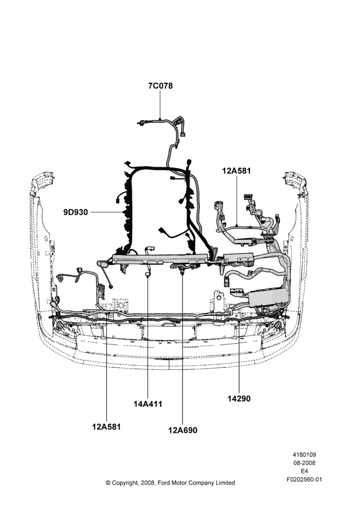 09C - Wiring - Engine And Transmission, With Gas Engines; 18/AUG/2008