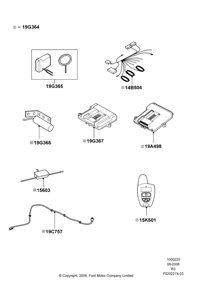 20C - Remote Starting Kit, Automatic Transmission, Accessory, Bi-Directional Remote Start; 04/JUN/2007-16/DEC/2011