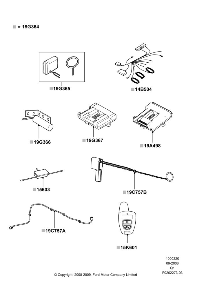20B - Remote Starting Kit, Bi-Directional Remote Start; 17/SEP/2007-12/JUL/2010