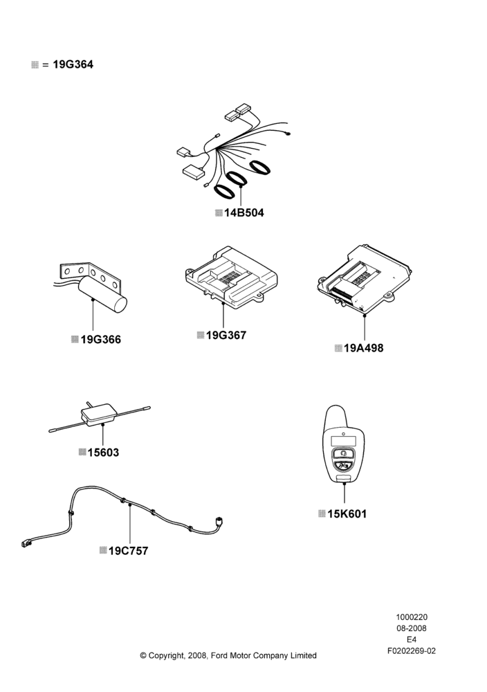 20C - Remote Starting Kit, Accessory, Bi-Directional Remote Start; 06/AUG/2007