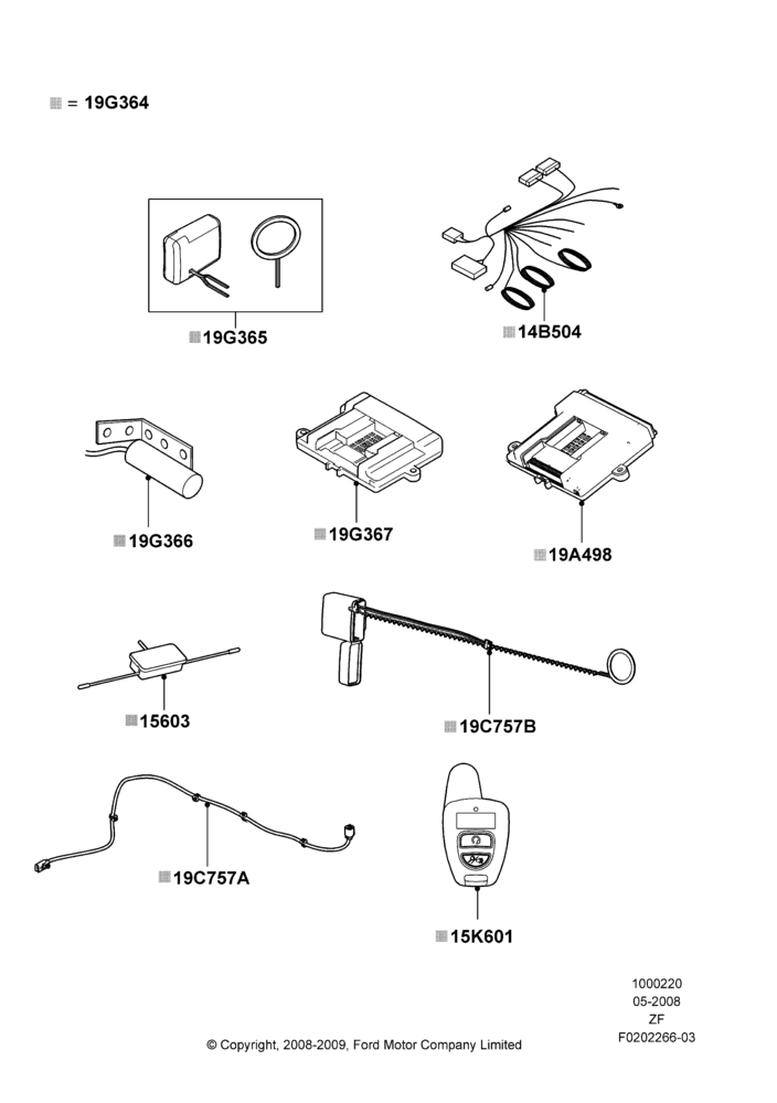 20C - Remote Starting Kit, Automatic Transmission, Bi-Directional Remote Start; 27/MAY/2008-22/MAR/2010