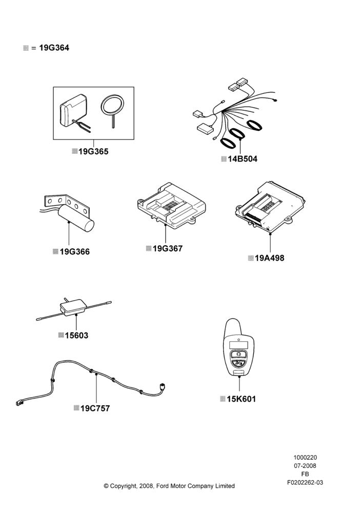 20B - Remote Starting Kit, Automatic Transmission, Bi-Directional Remote Start; 01/MAY/2007-26/SEP/2011