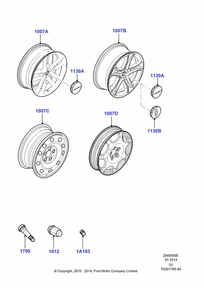 05E - Wheels, With 22" Wheels; 12/JUL/2010-24/DEC/2014
