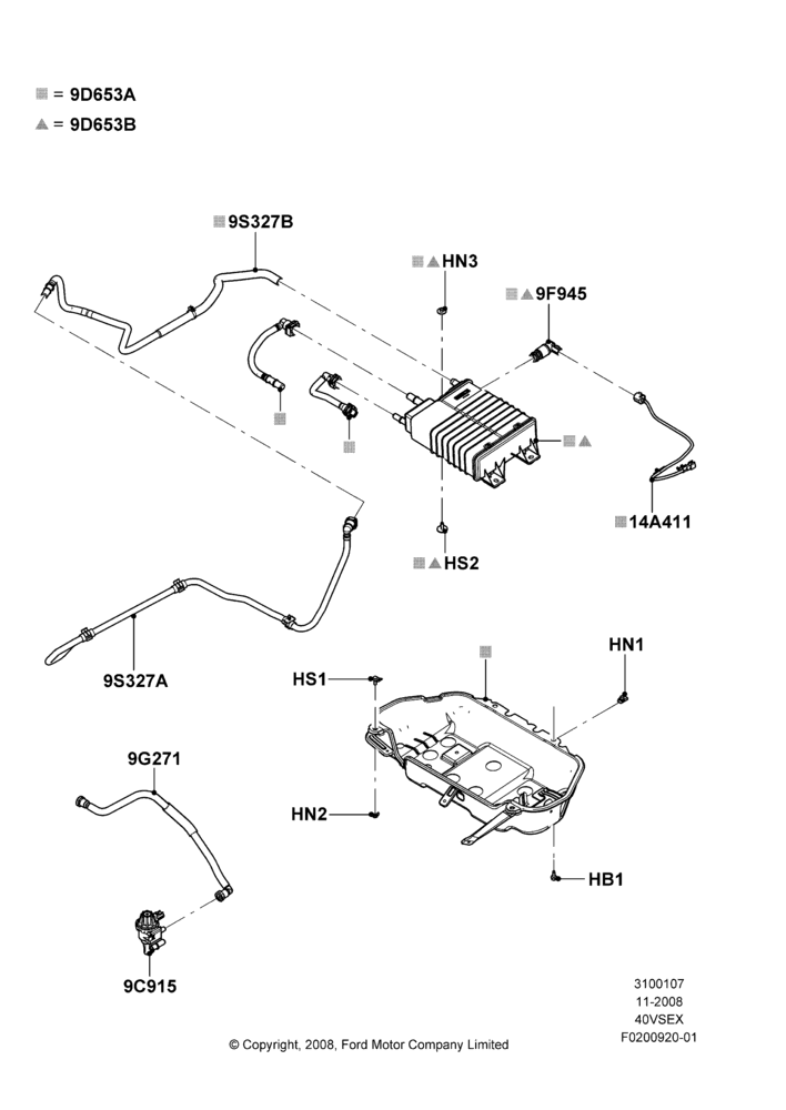 07D - Fuel Vapour System, 4.0L V6 12V SOHC EFI; 11/NOV/2008-06/OCT/2009