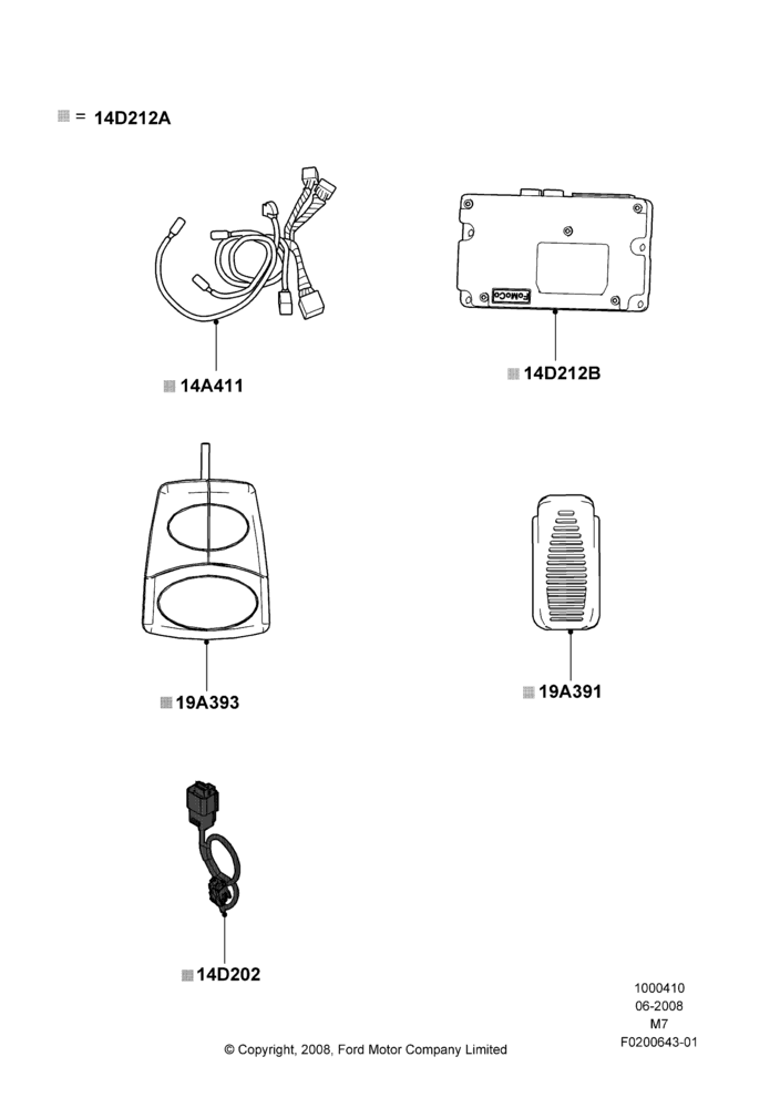Audio Equipment - Accessory, For Unleaded Fuel, Lincoln/Mercury Series, XLS, XLT, All Radios Less Navigation, Accessory Protocol Interface Module (Sync Module)