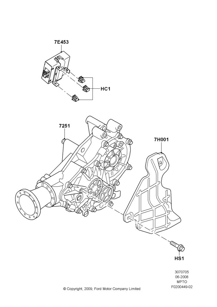 05G - Transfer Drive Case, 4WD; 23/JUN/2008-29/APR/2012