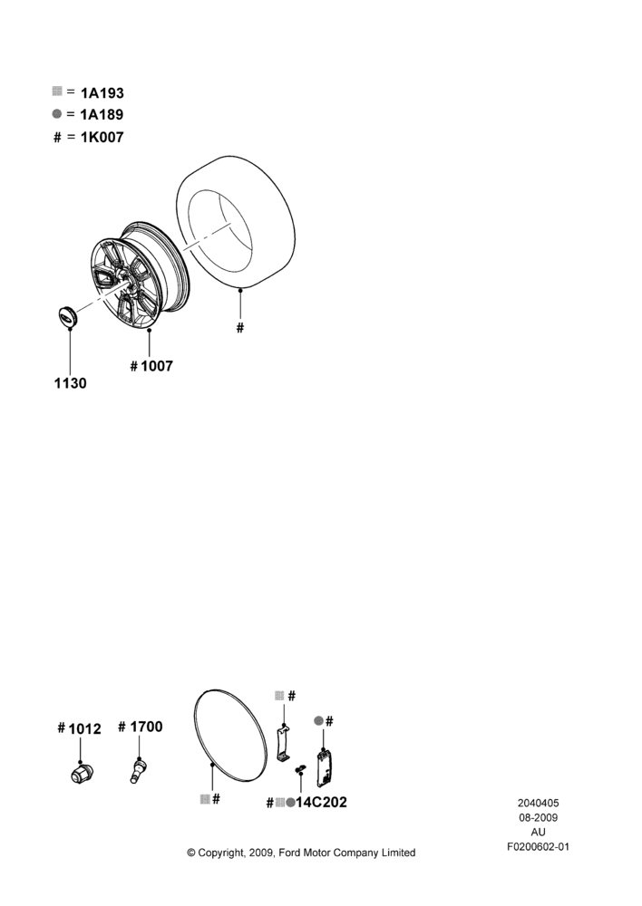 05XB - Wheels, Accessory, Additional Parts May Be Required, Refer To The Installation Instructions Found Under Tech Specs At The Genuine Ford Accessory (GFA) Web Site, See Vehicle Restrictions And Modification Requirements, www.fordaccessoriesstore.com; 27/AUG/2007-07/DEC/2010