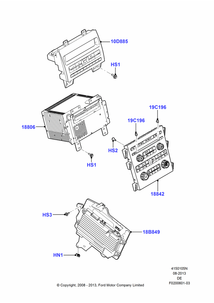 05N - Audio Equipment - Original Fit, With THX Audiophile Sound System, All Radios Less Navigation; 04/FEB/2009-29/JUL/2012