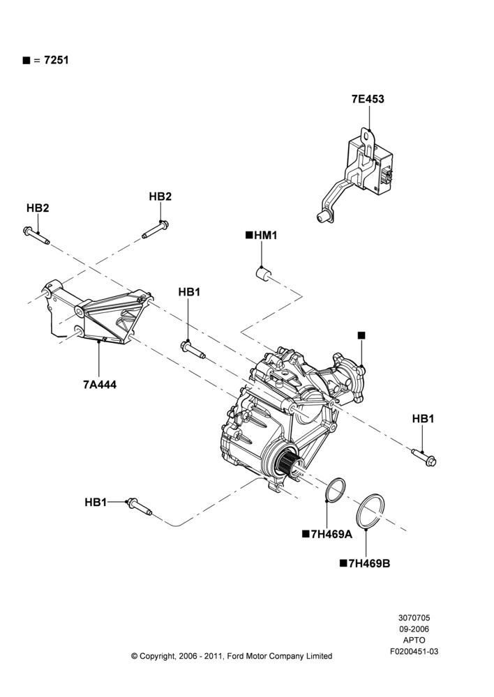 05A - Transfer Drive Case, LHD 4WD (FTD); 30/AUG/2006-04/FEB/2009