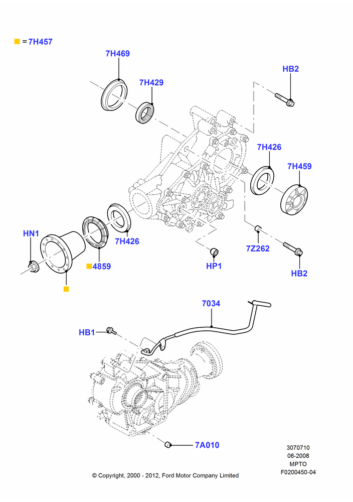 10E - Transfer Drive Components, 4WD; 23/JUN/2008-29/APR/2012