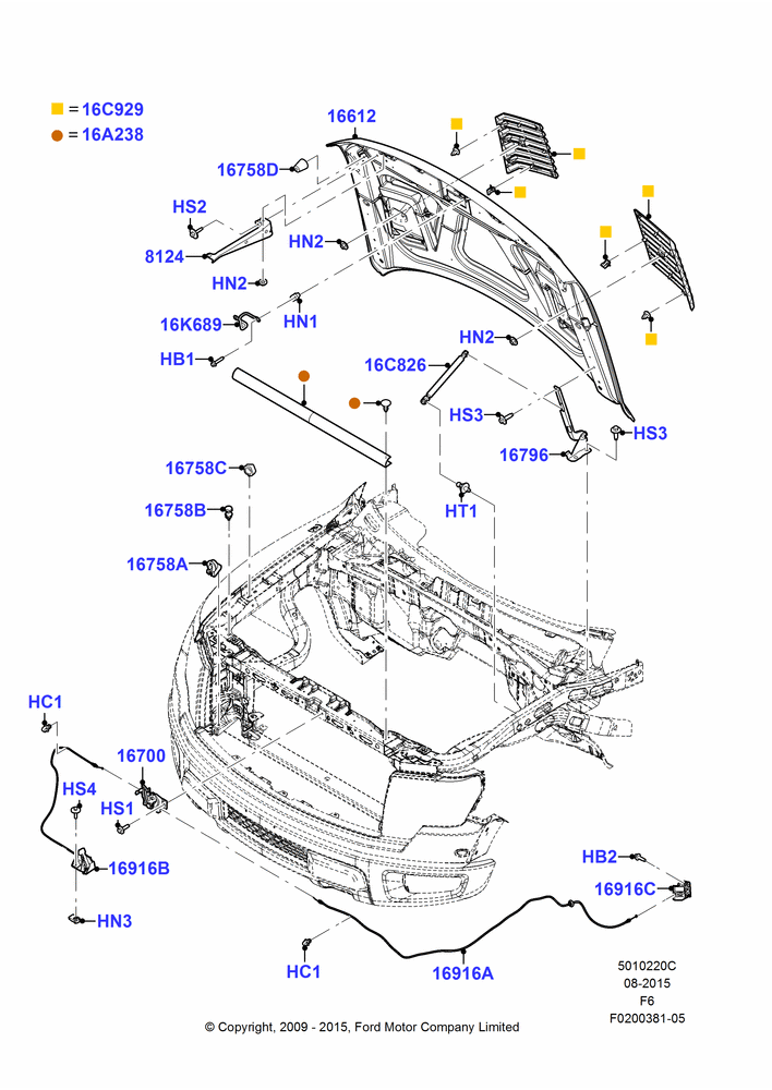 20C - Hood and Related Parts, (+) SVT; 06/JUL/2009-23/DEC/2014