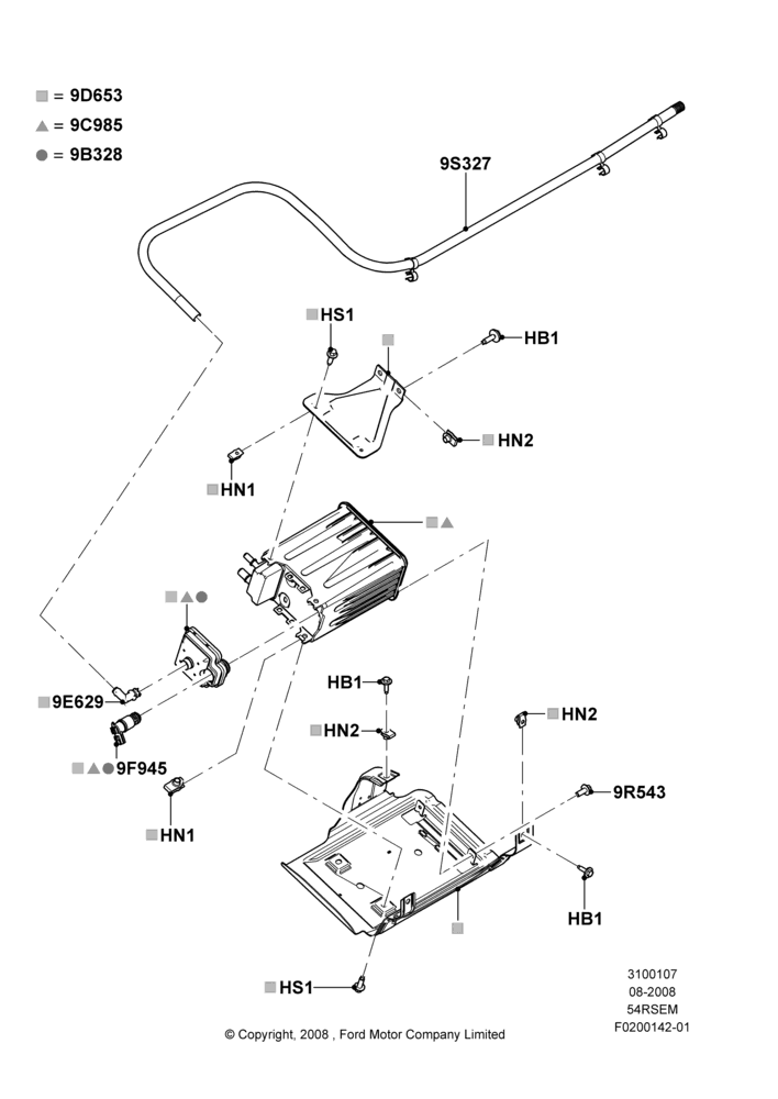 07K - Fuel Vapour System, 5.4L Modular SOHC V8, Extended Plus Capacity Fuel Tank, With Aft-Of-Axle Fuel Tank; 18/AUG/2008-27/AUG/2012