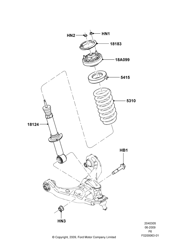 05C - Front Suspension Struts and Springs, (+) SVT; 06/JUL/2009-23/DEC/2014