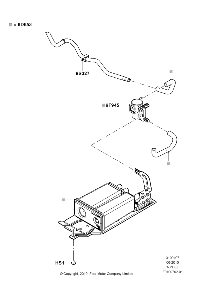 07C - Fuel Vapour System, 3.7L DOHC V6 Gas.; 12/JUL/2010-24/DEC/2014