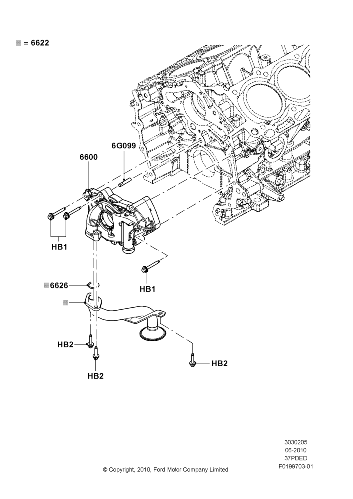 05C - Oil Pump, 3.7L DOHC V6 Gas.; 12/JUL/2010-24/DEC/2014