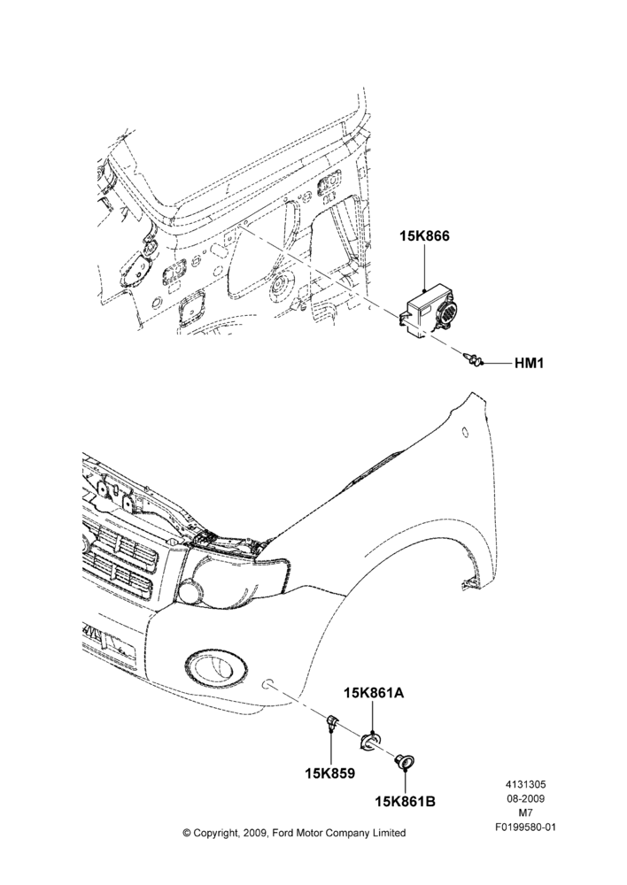 05E - Parking Distance Control, Ford Series, With Automated Parking System; 27/JUL/2009-29/APR/2012