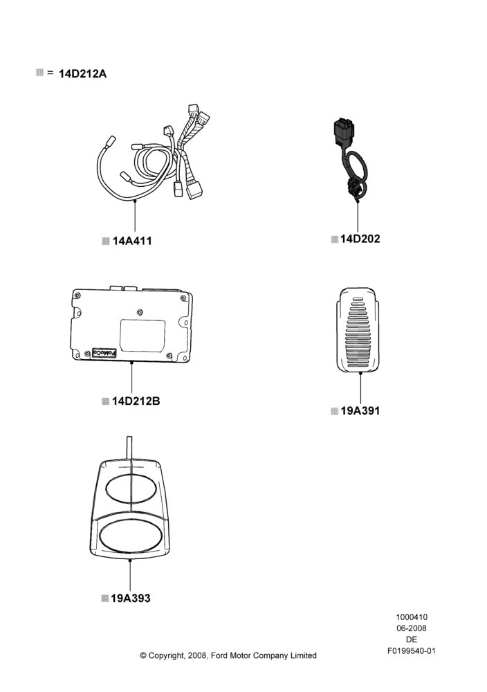 10C - Audio Equipment - Accessory, Mercury Division Derivative, Mid Version, All Radios Less Navigation, Accessory Protocol Interface Module (Sync Module); 02/JUN/2008-04/FEB/2009