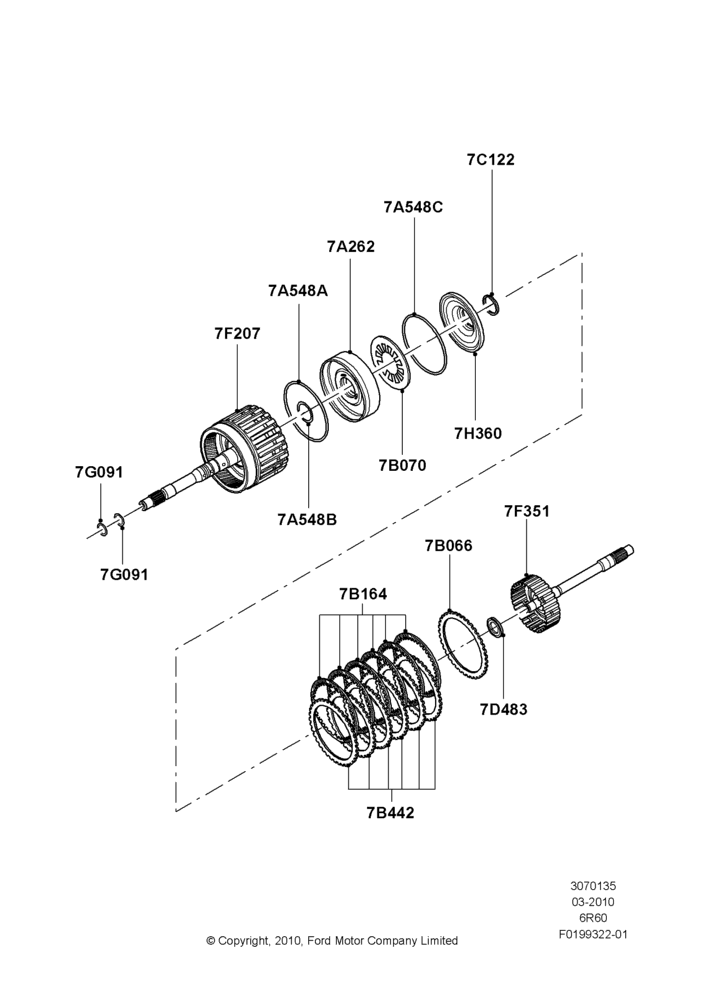 35A - Overdrive Clutch and Components, 6 Speed Automatic Trans (6R80); 22/MAR/2010-27/JUN/2014