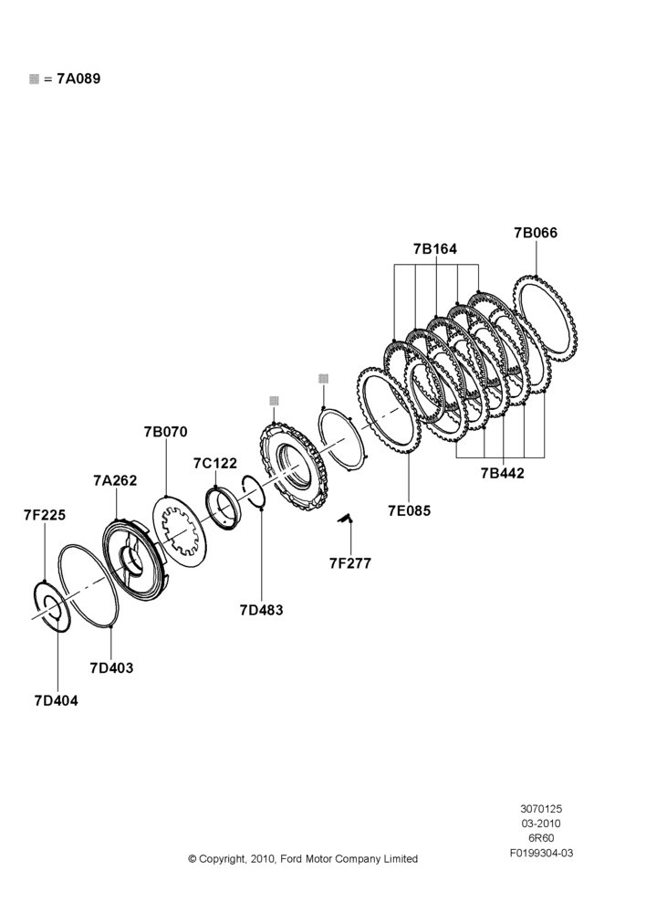 25A - Drive Plates - Low Clutch, 6 Speed Automatic Trans (6R80); 22/MAR/2010-27/JUN/2014