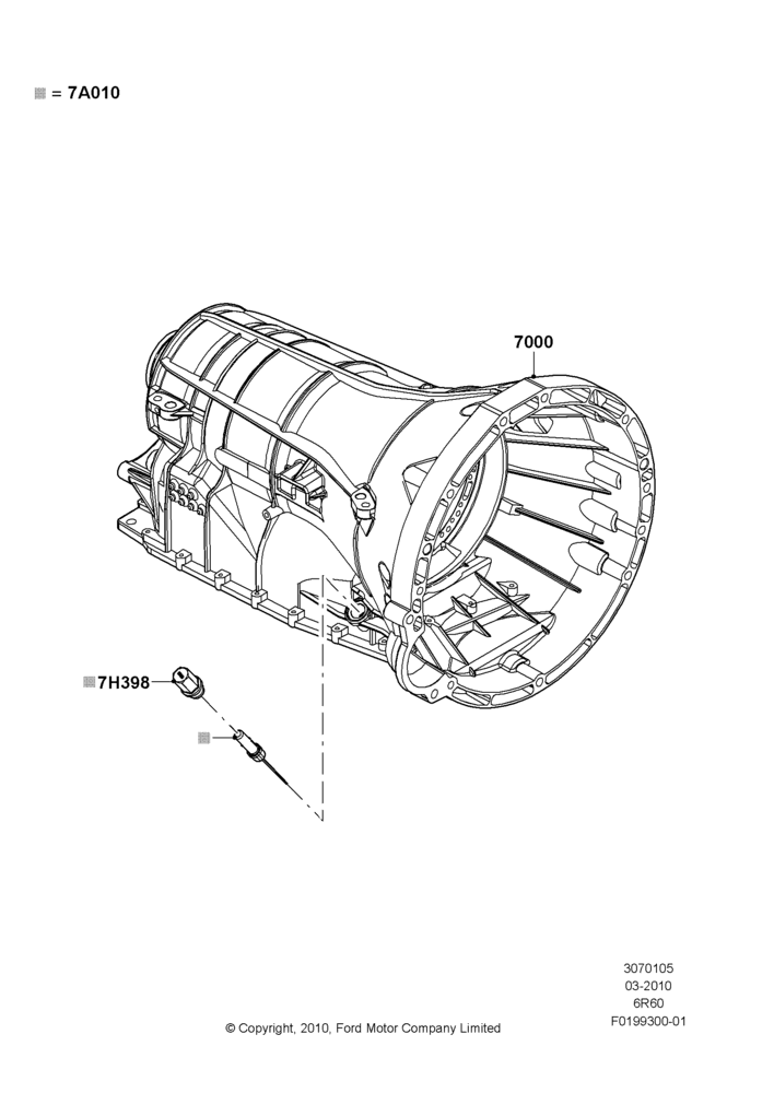 05A - Transmission & Speedometer Drive, 3.7L 4V PFI V6 NA Gas, 6 Speed Automatic Trans (6R80); 22/MAR/2010-27/JUN/2014
