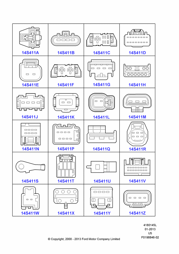 45L - Pigtail Wiring Kits, Miscellaneous, Page B; 13/NOV/2000-16/DEC/2010
