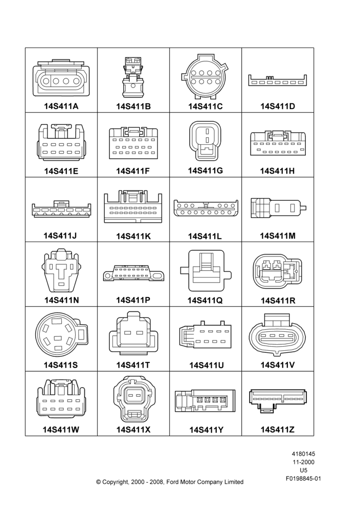 45K - Pigtail Wiring Kits, Miscellaneous, Page A; 13/NOV/2000-16/DEC/2010