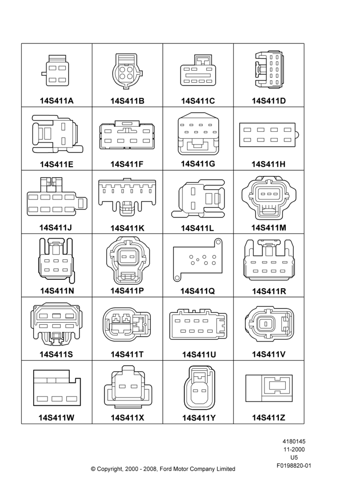 45A - Pigtail Wiring Kits, Page A, Switches; 13/NOV/2000-16/DEC/2010