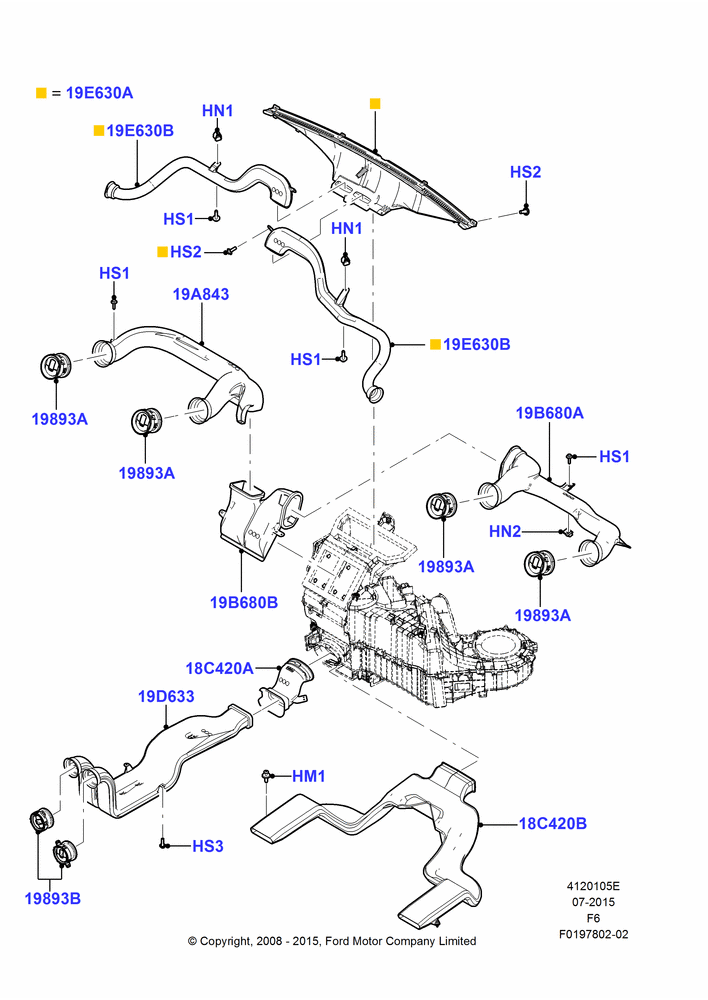 05E - Air Vents, Louvres and Ducts, All Flow Thru Floor Consoles; 01/DEC/2008-23/DEC/2014