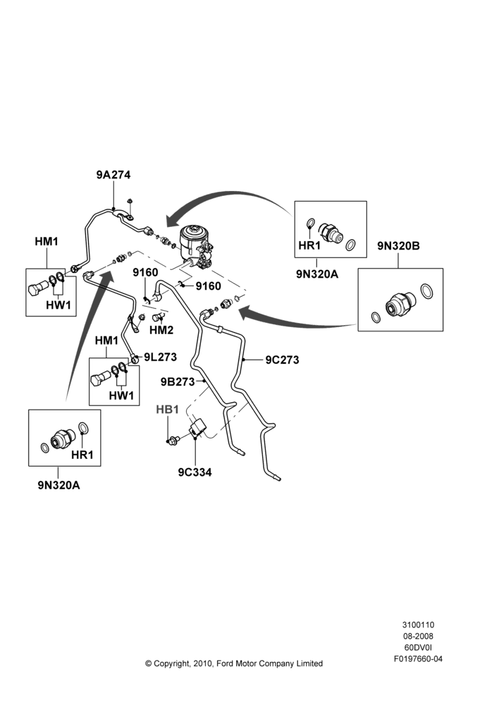 10K - Fuel Lines, 6.0L  OHV Diesel V8 DI, Engine; 18/AUG/2008-26/JUL/2010