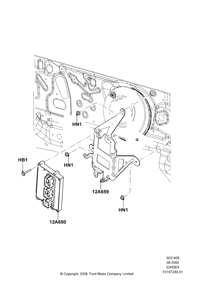 05E - Engine Modules and Sensors, (-)"CDN/MEX/USA", 2.3L 4V NA I4 Petrol; 08/SEP/2006-04/FEB/2009