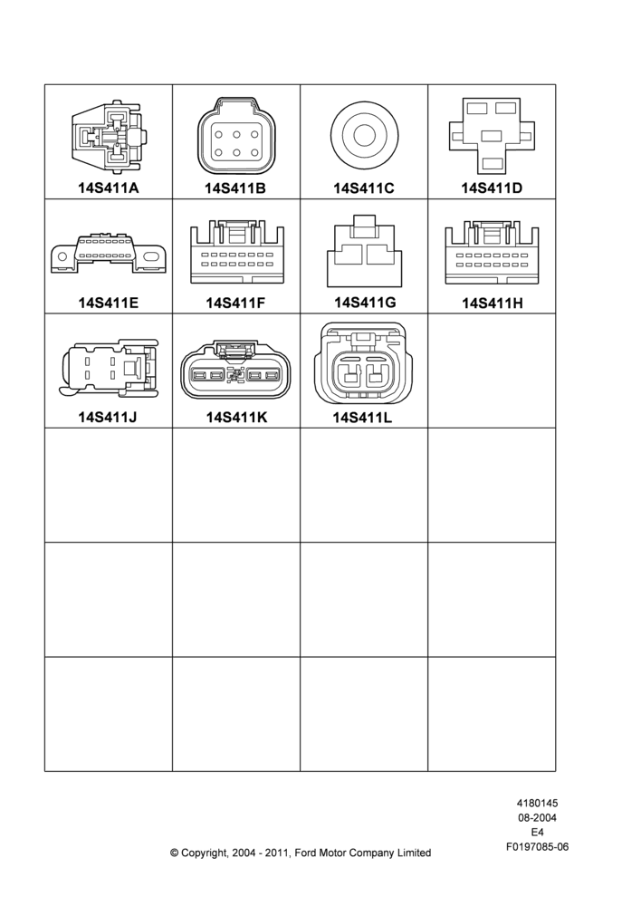 45GB - Pigtail Wiring Kits, Miscellaneous, Page B; 02/AUG/2004-24/AUG/2009