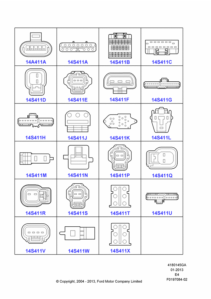45GA - Pigtail Wiring Kits, Miscellaneous, Page A; 02/AUG/2004-24/AUG/2009