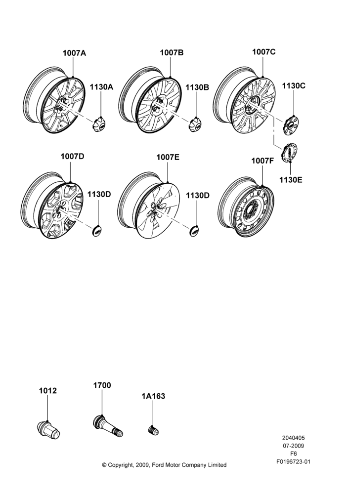 05R - Wheels, With 20" Wheels; 06/JUL/2009-24/OCT/2011