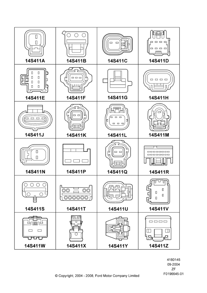 45GA - Pigtail Wiring Kits, Miscellaneous, Page A; 07/SEP/2004-22/MAR/2010