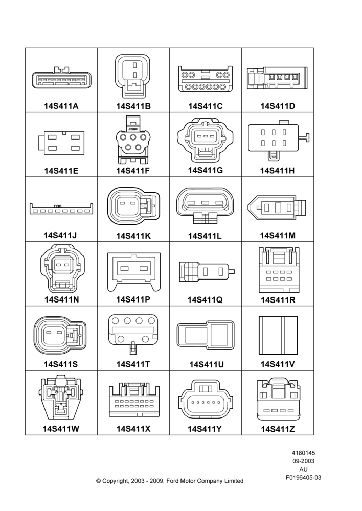 45G - Pigtail Wiring Kits, Miscellaneous, Page A; 04/SEP/2003-07/DEC/2010