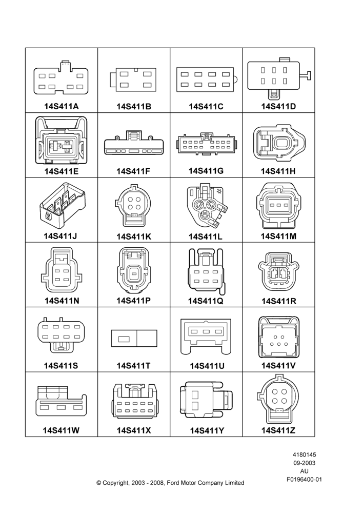 45A - Pigtail Wiring Kits, Page A, Switches; 04/SEP/2003-07/DEC/2010
