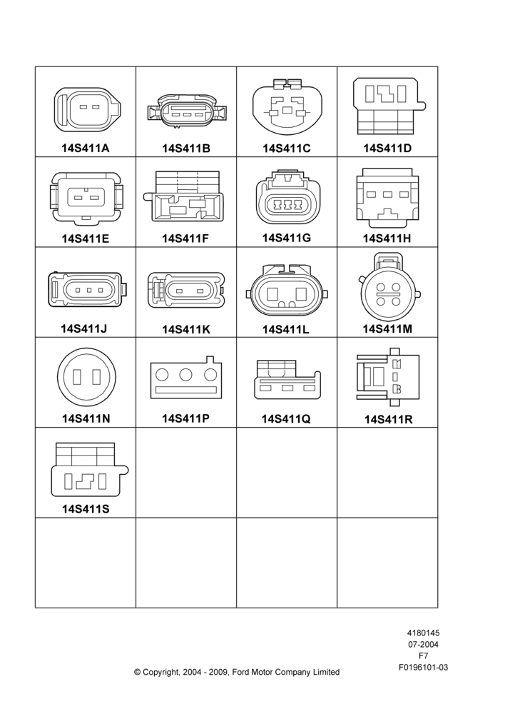 Схема установки 1U2Z-14S411-BDB
