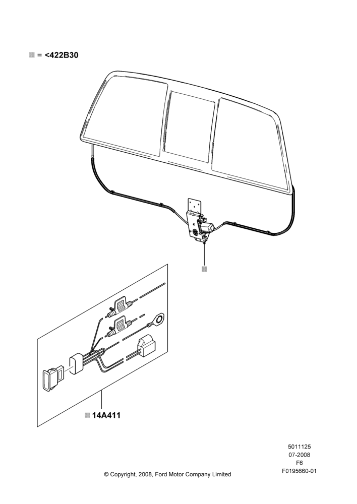 25XB - Back Window Glass, Accessory, power; 18/AUG/2008-23/DEC/2014
